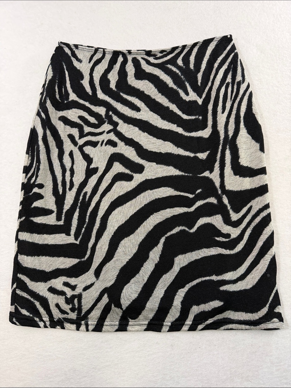Joseph Ribkoff Zebra-Print Pencil Skirt - Black & White